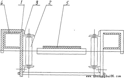 大傾角輸送機(jī)調(diào)偏支架結(jié)構(gòu)圖