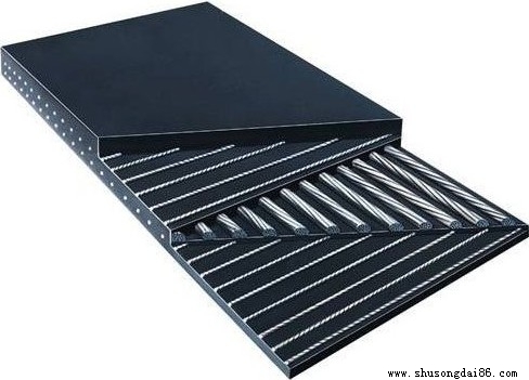 鋼絲型橡膠輸送帶擠出工藝的成品結(jié)構(gòu)