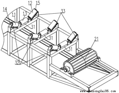平穩(wěn)型皮帶輸送機(jī)結(jié)構(gòu)圖