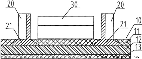 耐高溫擋邊輸送帶結(jié)構(gòu)剖視圖