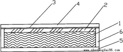 防撕裂橡膠運輸帶橫截面示意圖
