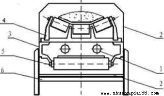 自保溫型皮帶輸送機(jī)結(jié)構(gòu)示意圖