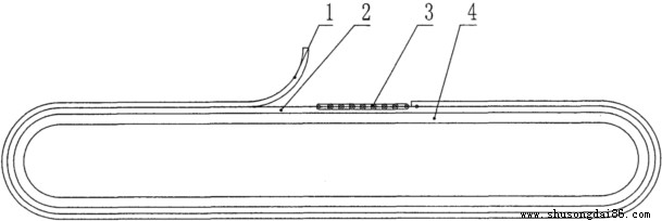 網(wǎng)芯運輸帶平面視圖