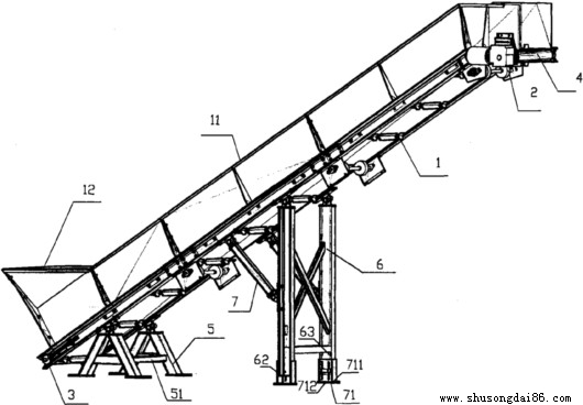 坤碩帶式輸送機設備結構圖